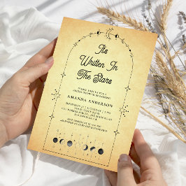 Invitación Lluvia de Regalos de Novia Vintage Estrellas Celes