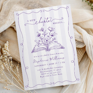 Invitación Lluvia de Regalos Floral de Lavanda para Despedida