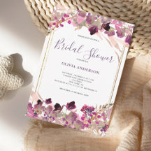 Lluvia de Regalos Nupciales con Acuarela de Flor S