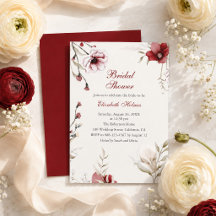 Lluvia de Regalos Nupciales de Floral Marfil con F