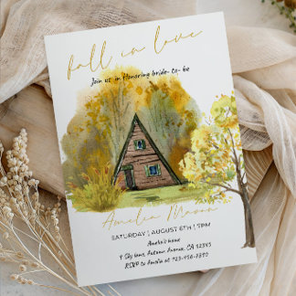 Invitación Lluvia de regalos nupciales de Otoño - Novia de Ot