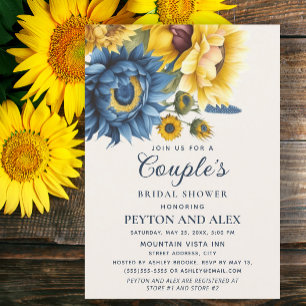 Invitación Lluvia de regalos para la boda de la pareja de gir