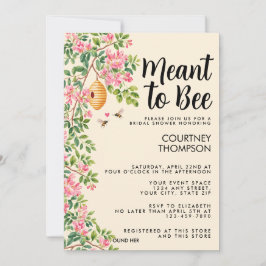 Invitación Lluvia de regalos para la novia acuarela floral