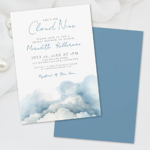 Invitación Lluvia de regalos para la novia en las nubes