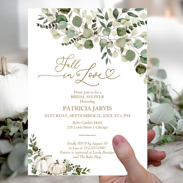 Invitación Lluvia de Verde Bridal Shower (Subido por el creador)