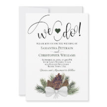 ¡Lo Hacemos! Boda de Invierno Rústica de Pinecones