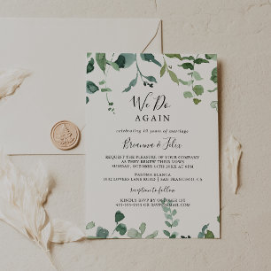 Invitación Lo hacemos de nuevo con un guión de renovación de