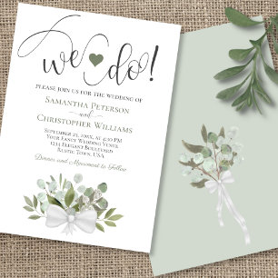 Invitación ¡Lo Hacemos! Eucalipto ruso deja Boda de Moda Boho