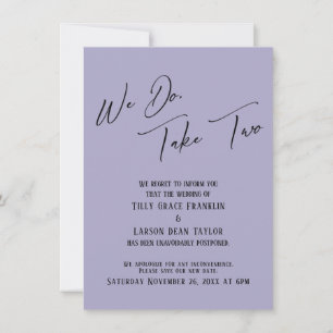 Invitación Lo Hacemos, Tomemos Dos Bodas Dusty Purple