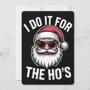 Invitación Lo Hago Por Los Hos Divertidos Navidades Santa Vin