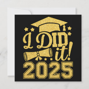 Invitación Lo Hice En 2025 Graduación Graduada De 2025