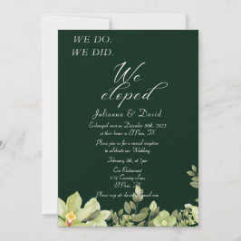Invitación Lo Hicimos, Elegimos La Recepción De Bodas
