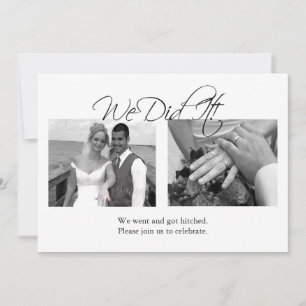 Invitación Lo Hicimos (Plantilla de fotografía de Personaliza