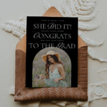 Lo Hizo B&W Arch Hybrid Font Graduación Moderna