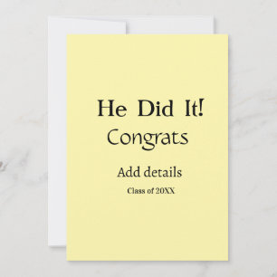Invitación lo hizo felicitaciones graduación agregar nombre d