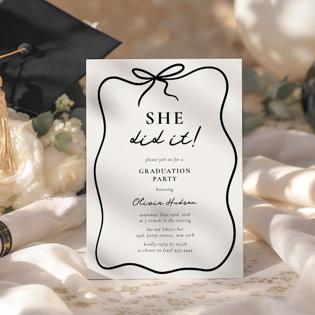 Invitación ¡Lo Hizo! Fiesta de Graduación (Subido por el creador)
