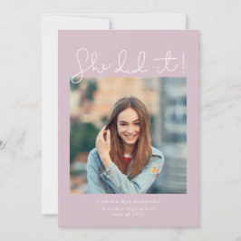 Invitación ¡Lo Hizo! Foto del partido de graduación