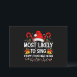 Invitación Lo Más Probable Es Cantar A Cada Navidad Canta A L<br><div class="desc">Lo Más Probable Es Cantar A Cada Navidad Canta La Familia De Navidad</div>