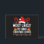 Invitación Lo Más Probable Es Cantar Canciones De Navidades<br><div class="desc">Lo Más Probable Es Cantar Canciones De Navidades</div>