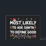Invitación Lo Más Probable Es Pedirle A Santa Sede Que Defina<br><div class="desc">Lo Más Probable Es Pedirle A Santa Sede Que Defina Luces De Buenos Navidades</div>