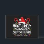 Invitación Lo Más Probable Es Que Las Luces De Los Navidades<br><div class="desc">Lo Más Probable Es Que Los Navidades Desenmarañados Enciendan A Las Mujeres Como Familias Divertidas</div>