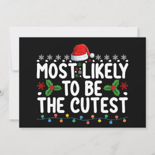 Invitación Lo Más Probable Es Que Sean Los Navidades Familiar