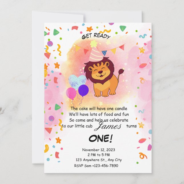 Invitación Lo mejor de lo único (Anverso)