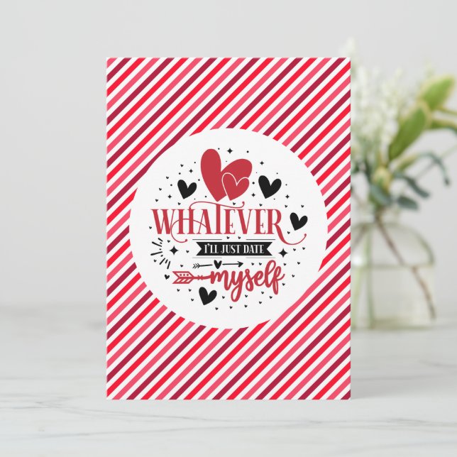 Invitación Lo que sea que me salga. (Anverso de pie)