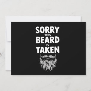 Invitación Lo siento, esta barba está ocupada Parejas del día