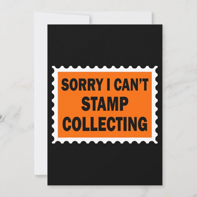 Invitación Lo Siento, No Se Puede Sellar La Recopilación De V (Anverso)