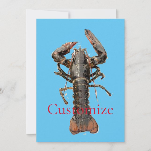 Invitación Lobster de Maine fresco Thunder_Cove (Anverso)
