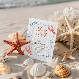 Invitación Lobster She’s a Catch Costal Bridal Shower 