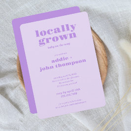 Invitación local | PURPLE de bloques de colores