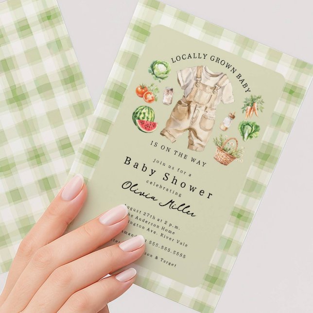 Invitación Locally Grown Baby Shower Invitation (Subido por el creador)