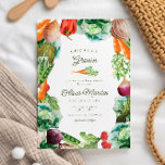 Invitación Locally Grown Farmers Market Baby Shower<br><div class="desc">Locally Grown Farmers Market Baby Shower Invitation - a perfect invitation for a gender neutral spring or summer baby shower!</div>