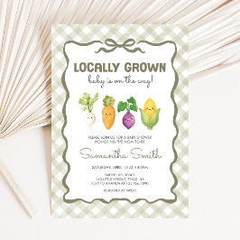 Invitación Locally Grown Little Sprout Baby Shower
