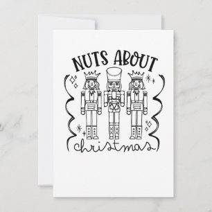 Invitación Locos por la Navidad Funny Navidad Cascanueces 