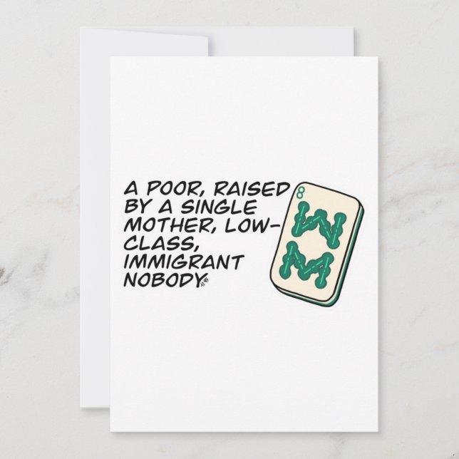 Invitación Locos ricos asiáticos Mahjong escena clásica (Anverso)