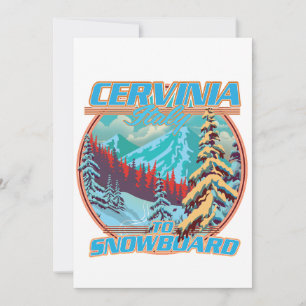 Invitación Logo de Cervinia italy Snowboarding