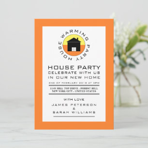 Invitación Logo de Citrus House, Fiesta de Calentamiento Domé