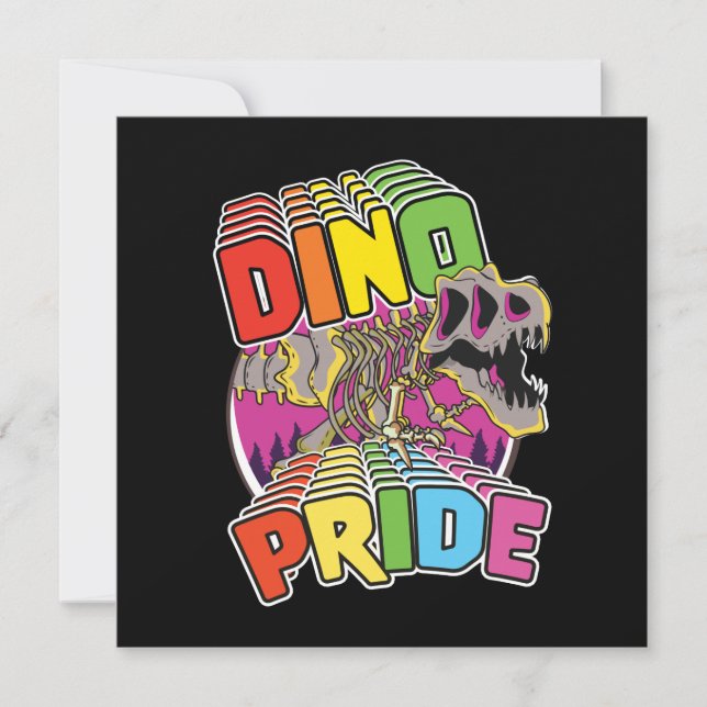 Invitación Logo de Dino Pride (Anverso)