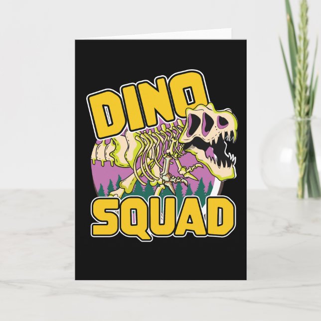 Invitación Logo de Dino Squad (Anverso)