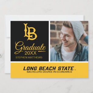 Invitación Logo de graduación de Long Beach State