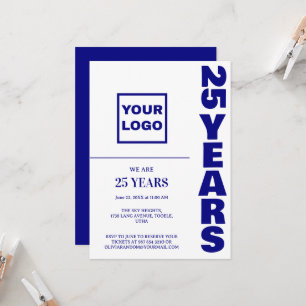 Invitación Logo de la celebración del 25° Aniversario