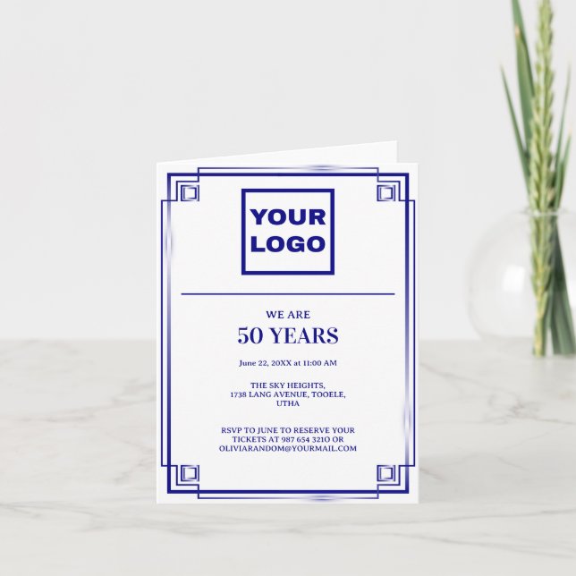 Invitación Logo de la celebración del 50° Aniversario (Anverso)