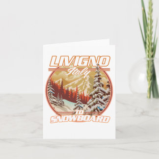 Invitación Logo de Livigno italy Snowboarding