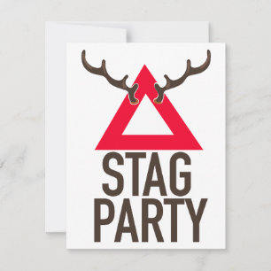 Invitación Logo de Stag fiesta