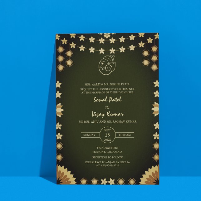 Invitación Logo del Boda hindú Ganesha (Subido por el creador)