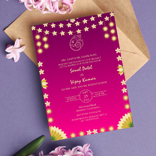 Invitación Logo del Boda hindú Ganesha