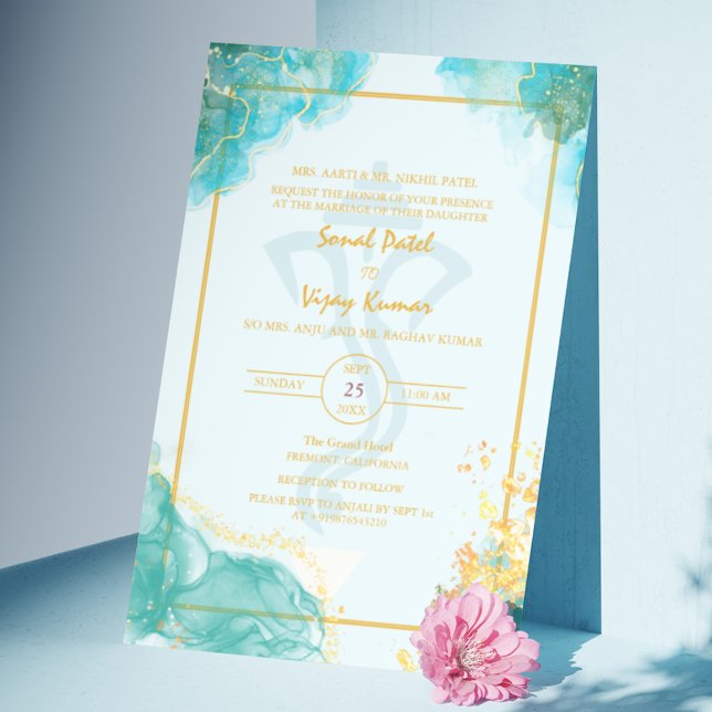 Invitación Logo del Boda hindú moderno Ganesha (Subido por el creador)